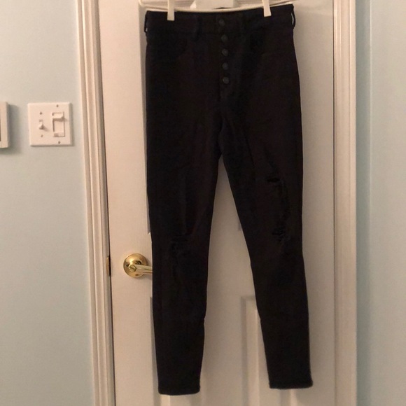American Eagle Skinny Jeans - Colour : Black - Size : 8 - Picture 1 of 6